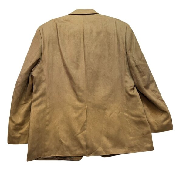 Chaps Mens Blazer 46R Camel Two-Button Single Breasted - Picture 8 of 10
